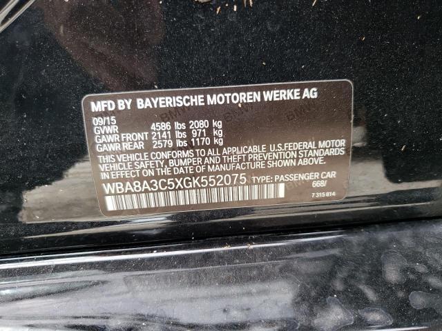 Photo 10 from auction – 2016 BMW 320 XI with VIN WBA8A3C5XGK552075