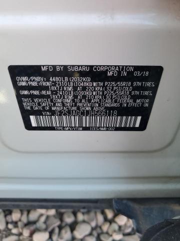 Photo 10 from auction – 2018 SUBARU FORESTER 2 with VIN JF2SJAGC1JH566118