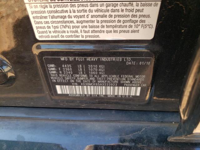 Photo 10 from auction – 2010 SUBARU LEGACY 2.5 with VIN 4S3BMCK65A3233923