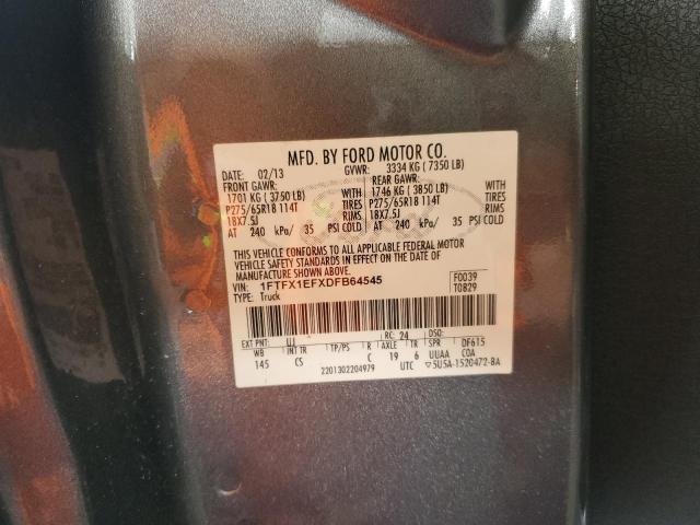 Photo 10 from auction – 2013 FORD F150 SUPER with VIN 1FTFX1EFXDFB64545
