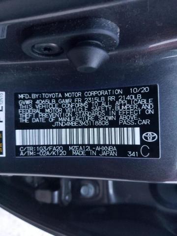 Photo 10 from auction – 2021 TOYOTA COROLLA SE with VIN JTND4MBE3M3118808