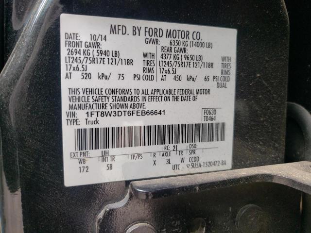 Photo 10 from auction – 2015 FORD F350 SUPER with VIN 1FT8W3DT6FEB66641