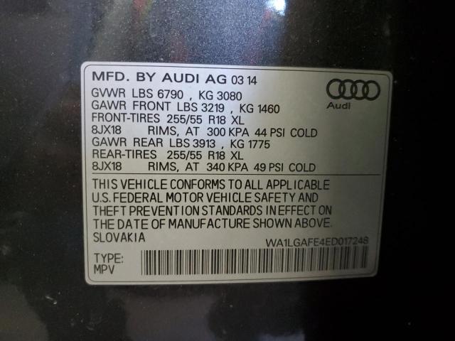 Photo 10 from auction – 2014 AUDI Q7 PREMIUM with VIN WA1LGAFE4ED017248