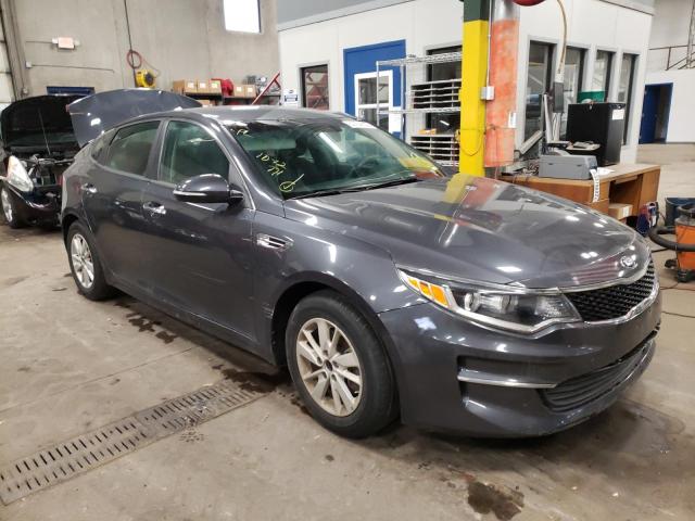 KIA OPTIMA LX 2018 with VIN KNAGT4L36J5216908 - Photo from auction