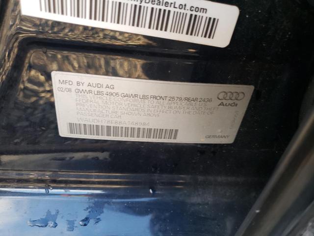 Photo 10 from auction – 2008 AUDI A4 3.2 QUA with VIN WAUDH78E88A148984