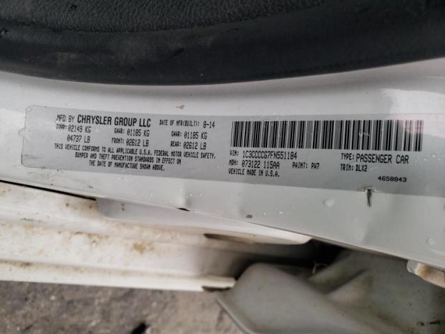 Photo 10 from auction – 2015 CHRYSLER 200 C with VIN 1C3CCCCG7FN551184