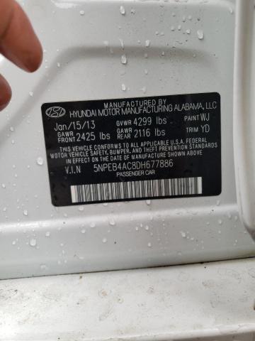 Photo 10 from auction – 2013 HYUNDAI SONATA GLS with VIN 5NPEB4AC8DH677886