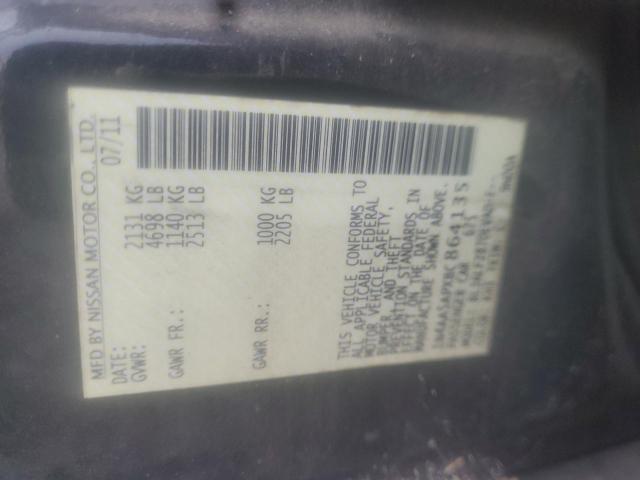 Photo 10 from auction – 2011 NISSAN MAXIMA S with VIN 1N4AA5APXBC864135