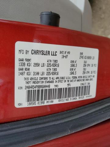 Photo 10 from auction – 2008 CHRYSLER TOWN & COU with VIN 2A8HR54P88R600448