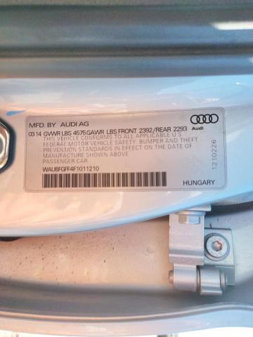 Photo 10 from auction – 2015 AUDI A3 with VIN WAUBFGFF4F1011210