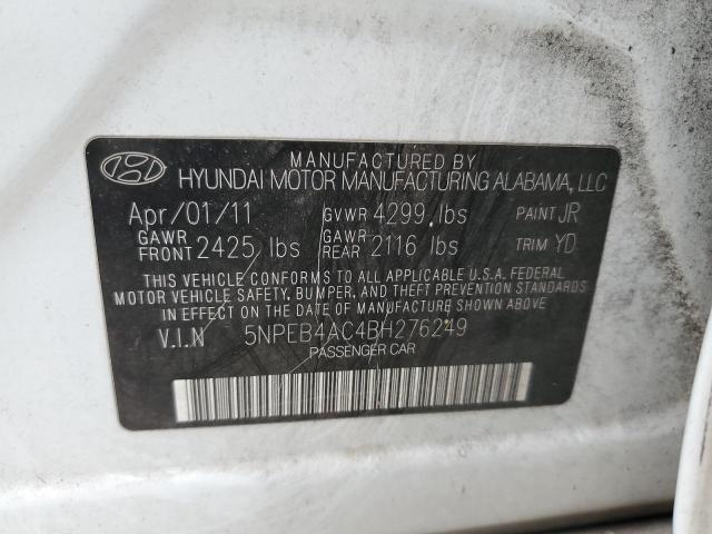 Photo 10 from auction – 2011 HYUNDAI SONATA GLS with VIN 5NPEB4AC4BH276249