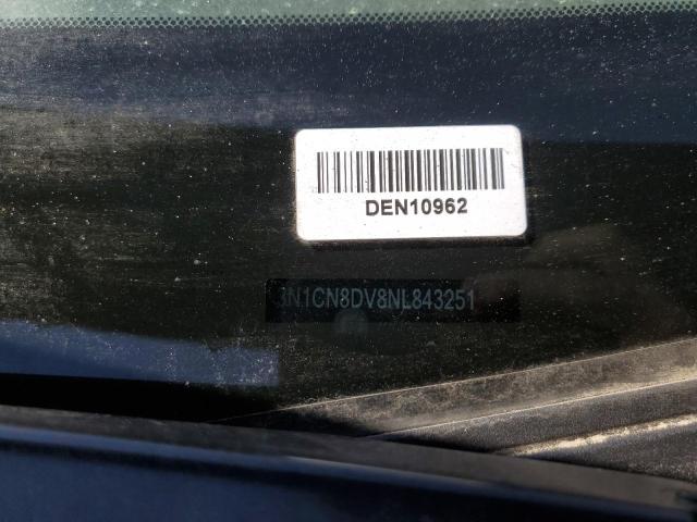 Photo 10 from auction – 2022 NISSAN VERSA S with VIN 3N1CN8DV8NL843251