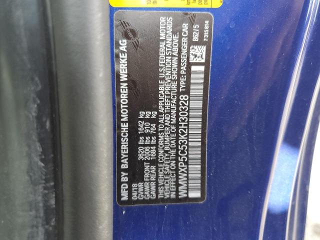 Photo 10 from auction – 2019 MINI COOPER with VIN WMWXP5C53K2H30328