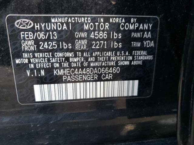 Photo 10 from auction – 2013 HYUNDAI SONATA HYB with VIN KMHEC4A48DA066460
