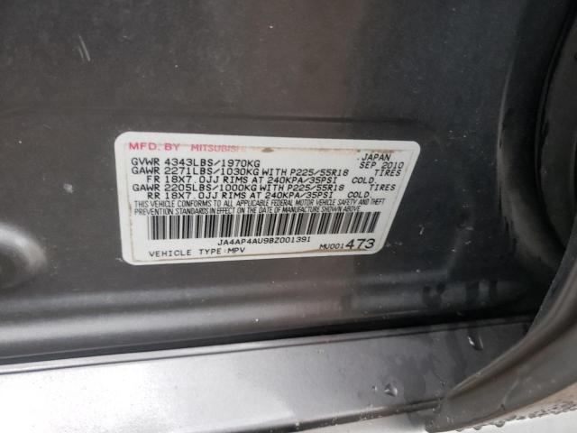 Photo 10 from auction – 2011 MITSUBISHI OUTLANDER with VIN JA4AP4AU9BZ001391
