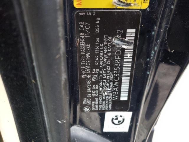 Photo 10 from auction – 2008 BMW 328 XI with VIN WBAWC33588PD08742