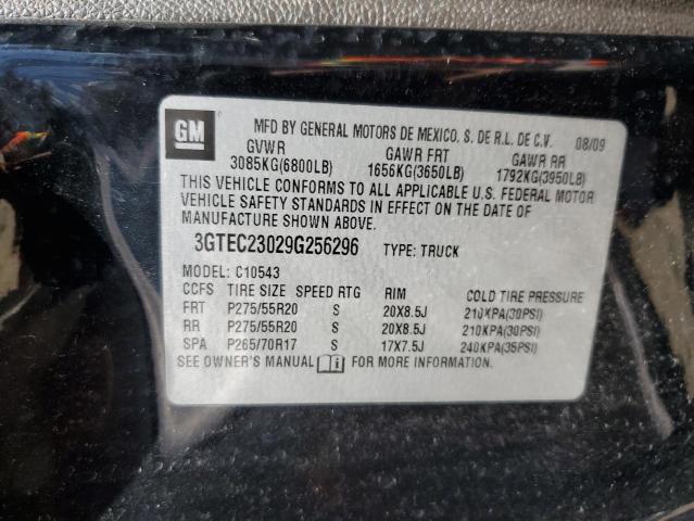 Photo 10 from auction – 2009 GMC SIERRA C15 with VIN 3GTEC23029G256296
