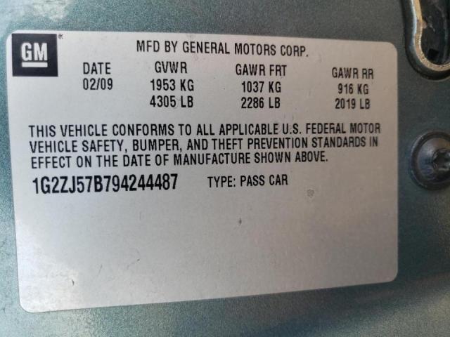 Photo 10 from auction – 2009 PONTIAC G6 with VIN 1G2ZJ57B794244487
