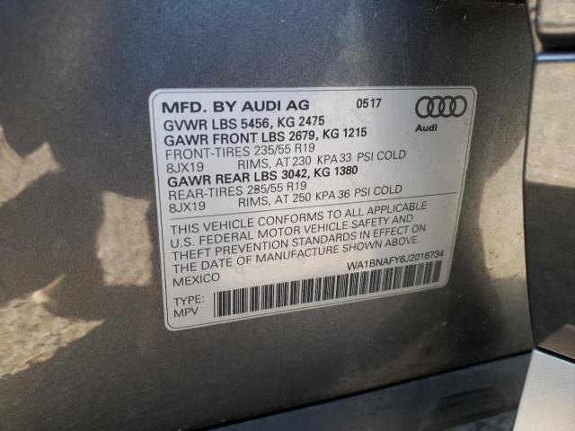 Photo 10 from auction – 2018 AUDI Q5 PREMIUM with VIN WA1BNAFY6J2016734