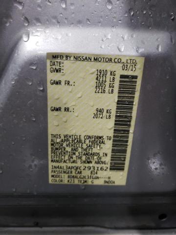 Photo 10 from auction – 2015 NISSAN ALTIMA 2.5 with VIN 1N4AL3AP0FC293162