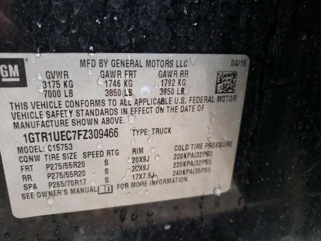Photo 10 from auction – 2015 GMC SIERRA C15 with VIN 1GTR1UEC7FZ309466