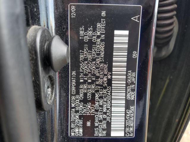 Photo 10 from auction – 2010 TOYOTA 4 RUN with VIN JTEZU5JR8A5004433