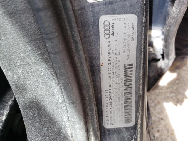 Photo 10 from auction – 2012 AUDI A6 PREMIUM with VIN WAUGGAFC4CN093627