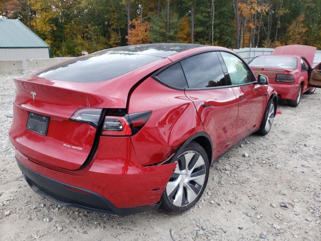 Photo 4 from auction – 2021 TESLA MODEL Y with VIN 5YJYGDEE3MF106007