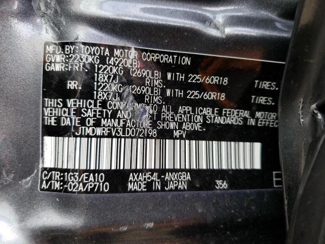 Photo 10 from auction – 2020 TOYOTA RAV4 LIMIT with VIN JTMDWRFV3LD072198