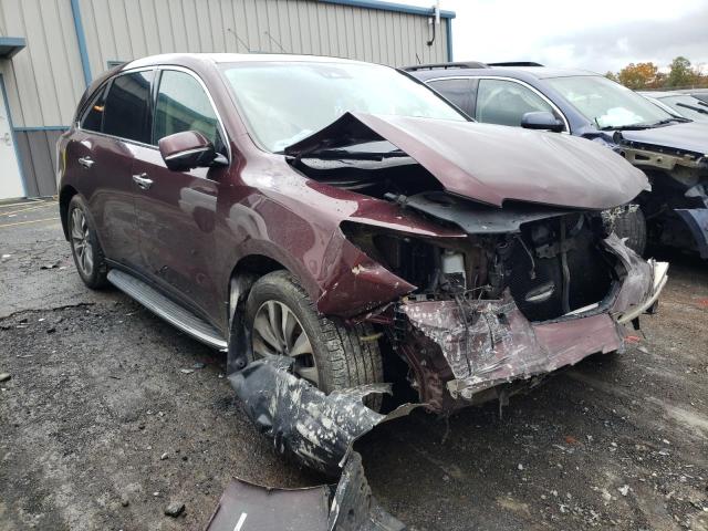 ACURA MDX TECHNO 2016 with VIN 5FRYD4H46GB061286 - Photo from auction