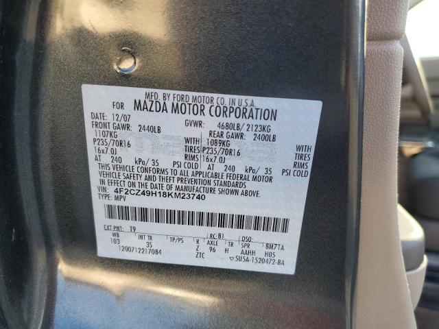 Photo 10 from auction – 2008 MAZDA TRIBUTE HY with VIN 4F2CZ49H18KM23740