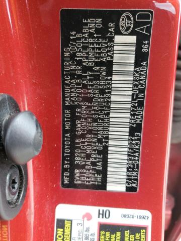 Photo 10 from auction – 2015 TOYOTA COROLLA L with VIN 2T1BURHE1FC291334