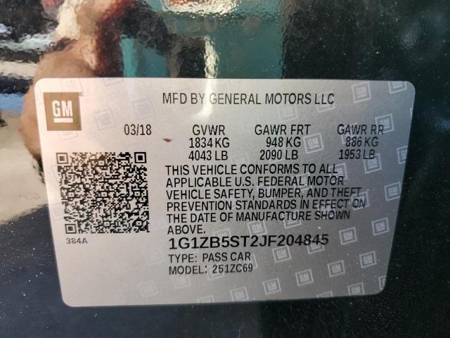 Photo 10 from auction – 2018 CHEVROLET MALIBU LS with VIN 1G1ZB5ST2JF204845