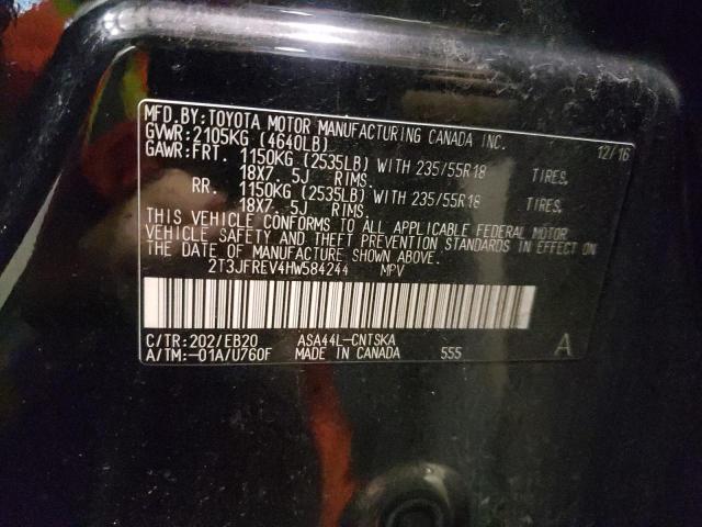 Photo 10 from auction – 2017 TOYOTA RAV4 SE with VIN 2T3JFREV4HW584244
