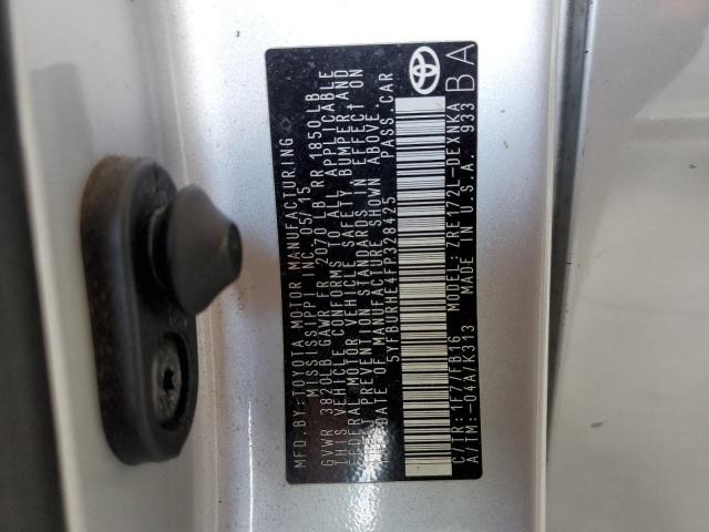 Photo 10 from auction – 2015 TOYOTA COROLLA L with VIN 5YFBURHE4FP328425
