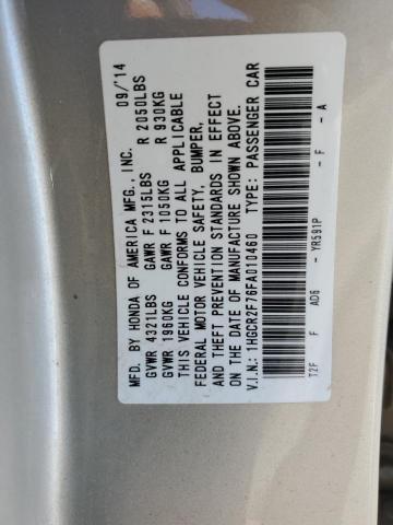 Photo 10 from auction – 2015 HONDA ACCORD EX with VIN 1HGCR2F76FA010460
