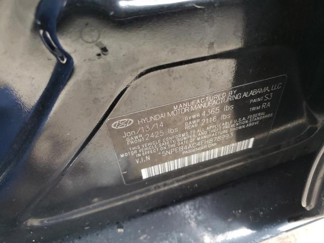 Photo 10 from auction – 2014 HYUNDAI SONATA GLS with VIN 5NPEB4AC4EH878993