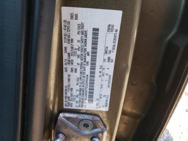 Photo 10 from auction – 2013 FORD ESCAPE SE with VIN 1FMCU9GX7DUD00024