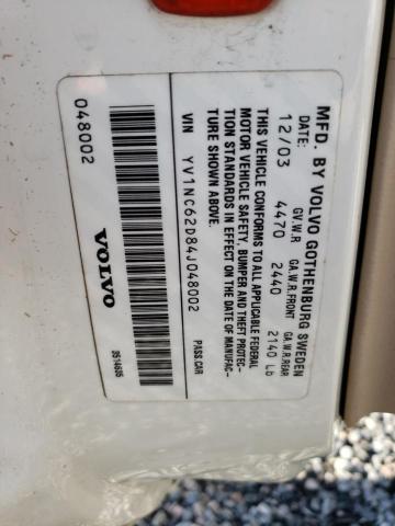 Photo 10 from auction – 2004 VOLVO C70 HPT with VIN YV1NC62D84J048002