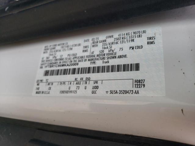 Photo 10 from auction – 2021 FORD TRANSIT T- with VIN 1FTBR1C86MKA20009