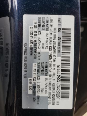 Photo 10 from auction – 2016 MAZDA CX-9 TOURI with VIN JM3TCBCY1G0112454