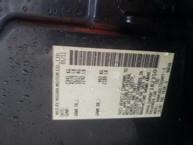 Photo 10 from auction – 2011 NISSAN ALTIMA BAS with VIN 1N4AL2APXBC182350