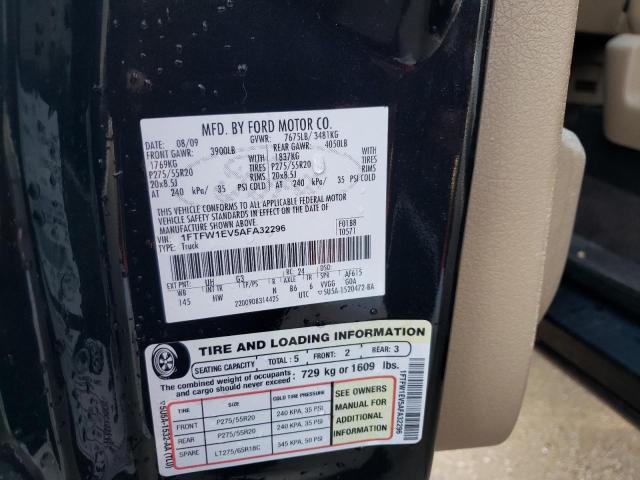 Photo 10 from auction – 2010 FORD F150 SUPER with VIN 1FTFW1EV5AFA32296
