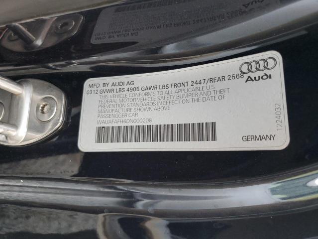 Photo 10 from auction – 2013 AUDI A5 PREMIUM with VIN WAUAFAFH6DN000208