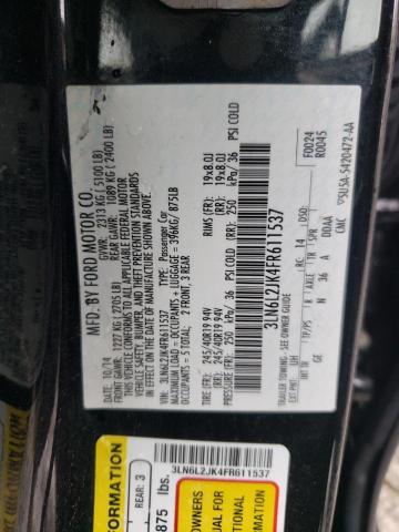 Photo 10 from auction – 2015 LINCOLN MKZ with VIN 3LN6L2JK4FR611537