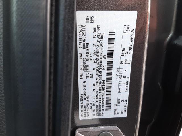 Photo 10 from auction – 2014 FORD ESCAPE SE with VIN 1FMCU9GX5EUB78006