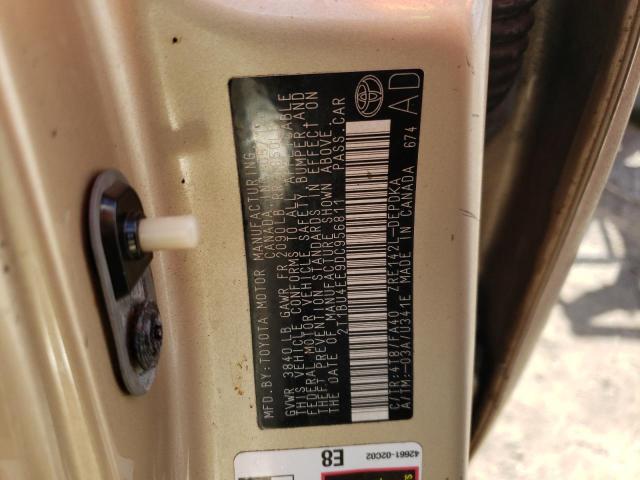 Photo 10 from auction – 2013 TOYOTA COROLLA BA with VIN 2T1BU4EE9DC956811