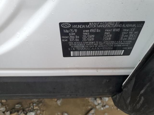 Photo 10 from auction – 2019 HYUNDAI SANTA FE L with VIN 5NMS5CAA1KH105006