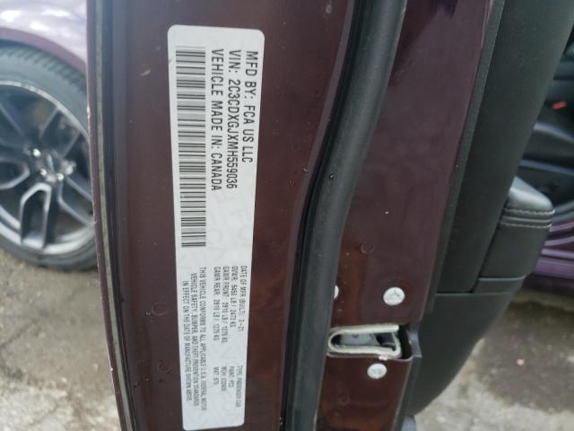 Photo 10 from auction – 2021 DODGE CHARGER SC with VIN 2C3CDXGJXMH559036