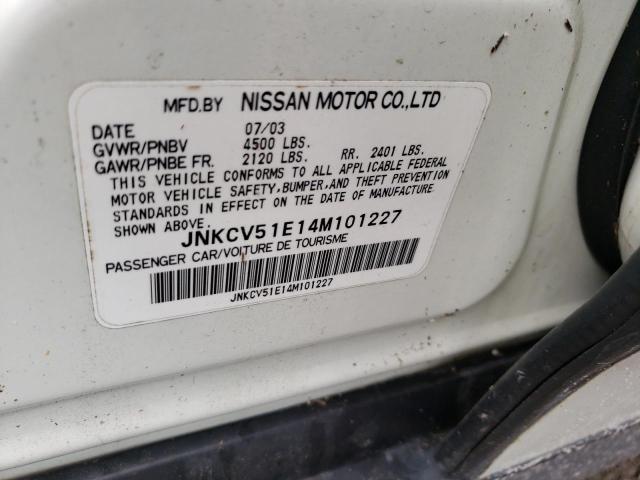 Photo 10 from auction – 2004 INFINITI G35 with VIN JNKCV51E14M101227